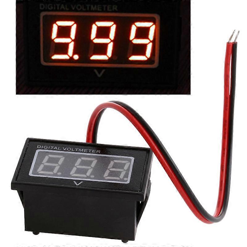 New Waterproof Battery Meter Auto Car Gauge Digital Voltmeter LED Red/Green/Blue