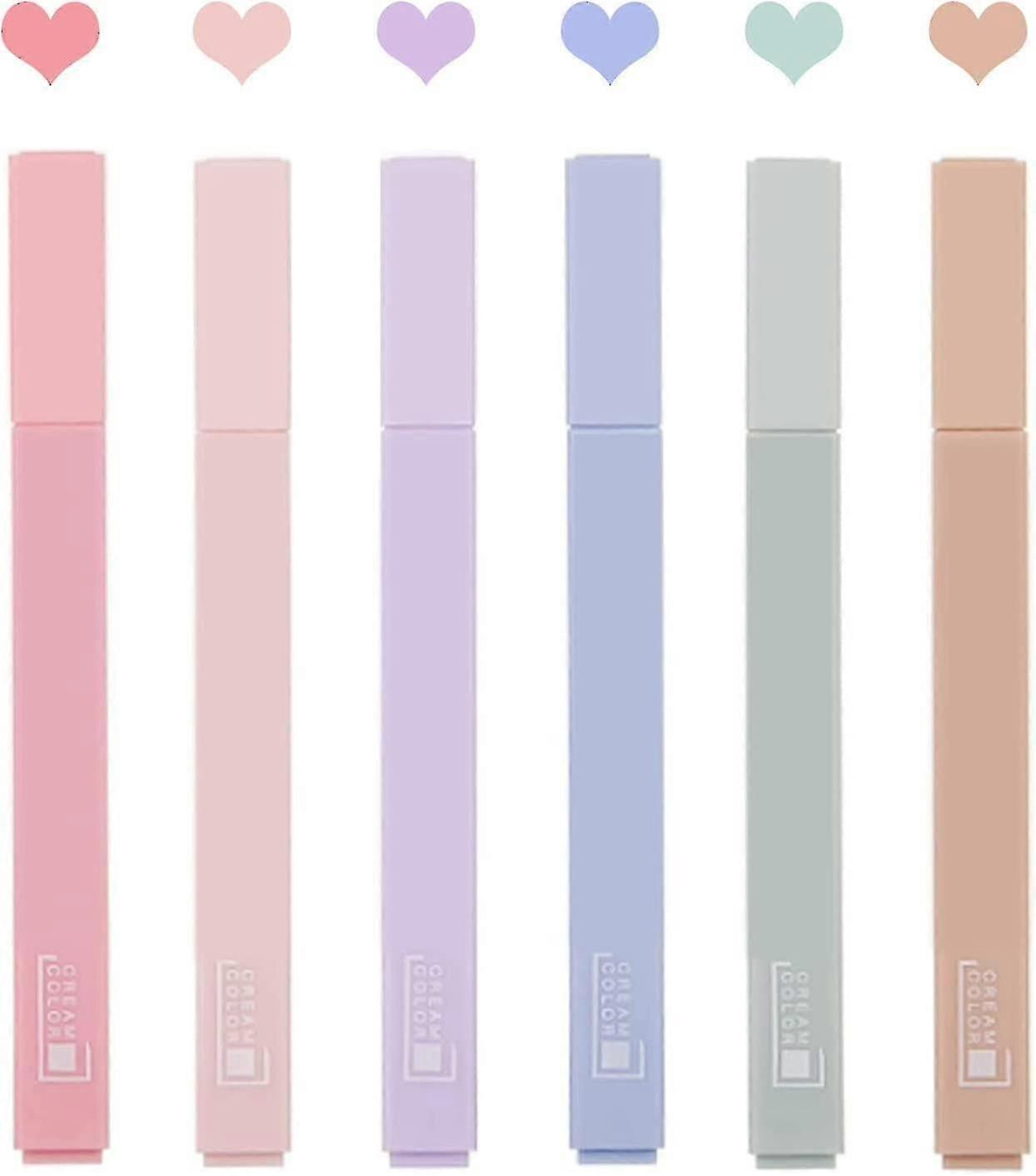 Textmarker, Textmarker Marker Stifte, Pastell-Textmarker Verschiedene Farben, Bibel Textmarker und Stifte Kein Ausbluten, Soft Meißel Spitze Ästhetisches Highlight