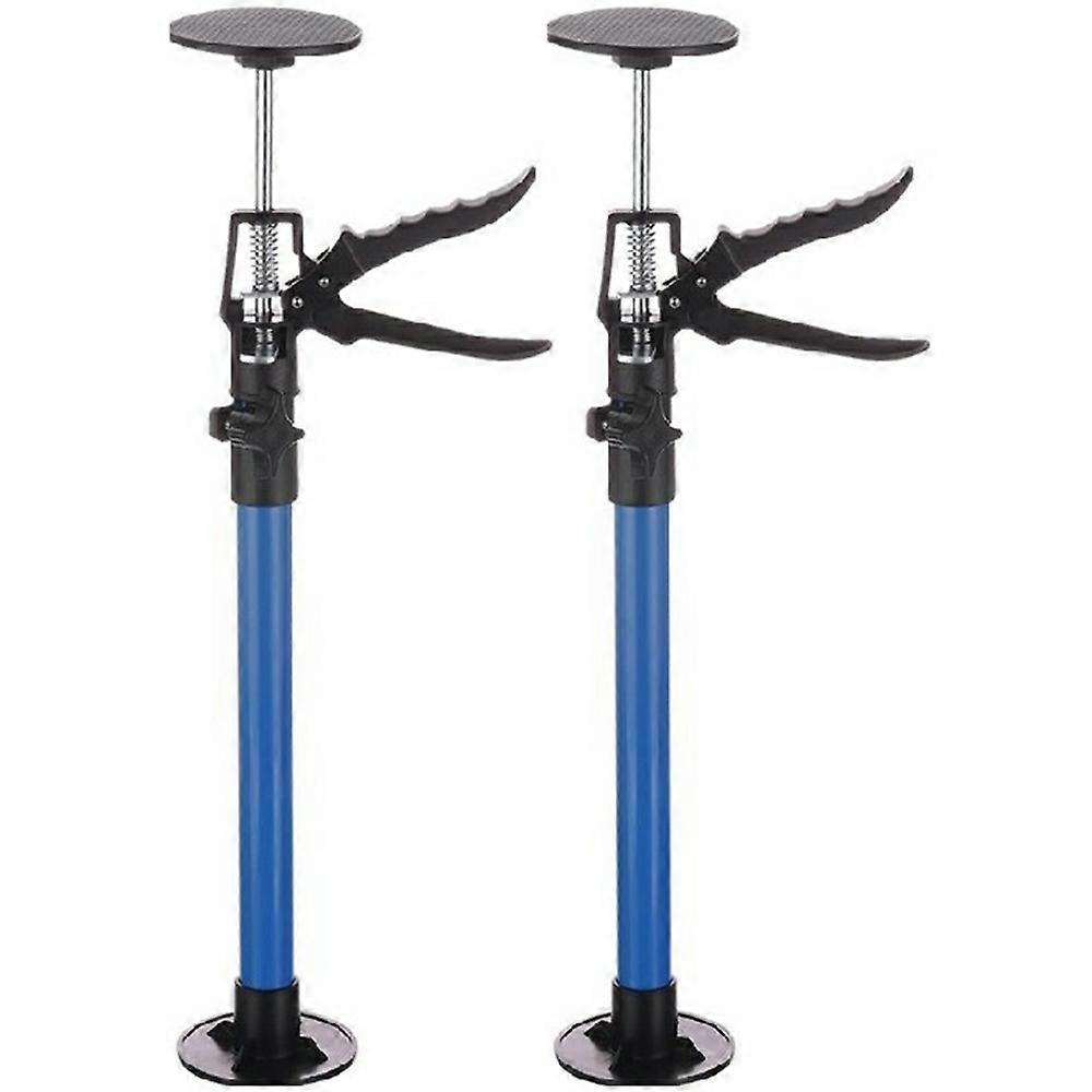 2Pcs 30-59cm 확장 가능한 캐비닛 설치 철 지지대 조정 가능한 캐비닛 지원 잭 - 블루