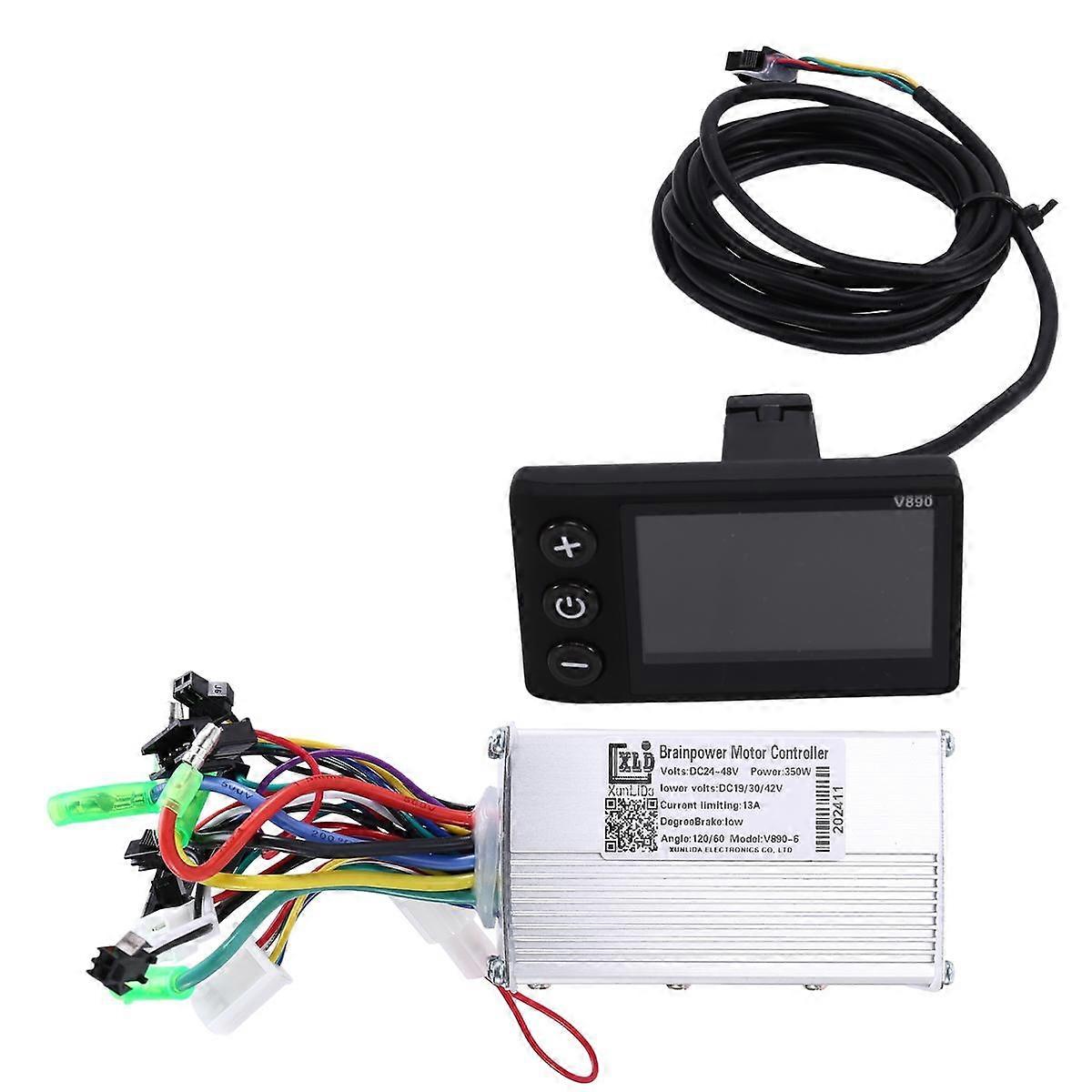 Electric Bicycle Controller Brushless Controller V890 LCD Display 350W Electric Bicycle Parts 24-48