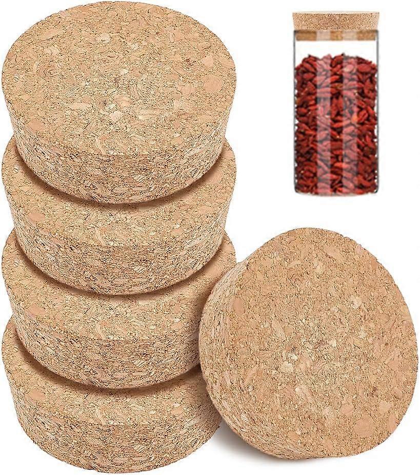 8 Pcs Cork Bottle Stoppers Cork Plug Replacement Corks for Wine Decorative Bottles Jars Arts DIY Crafts 2.5 inch in Diameter