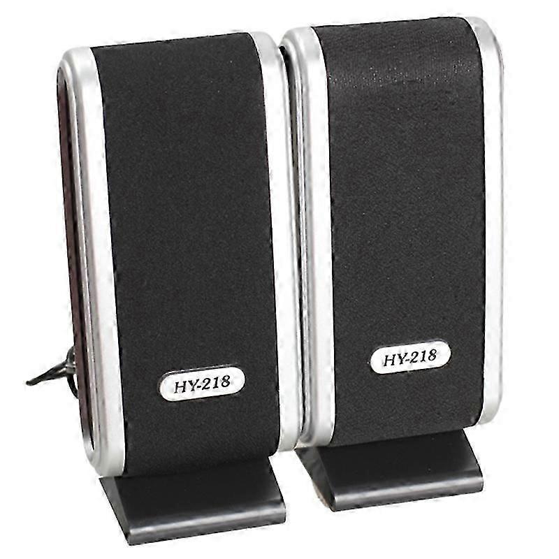 2 Pcs USB Computer Speakers Portable Speaker Stereo 3.5mm with Ear Jack suitable for Desktop PC Laptop