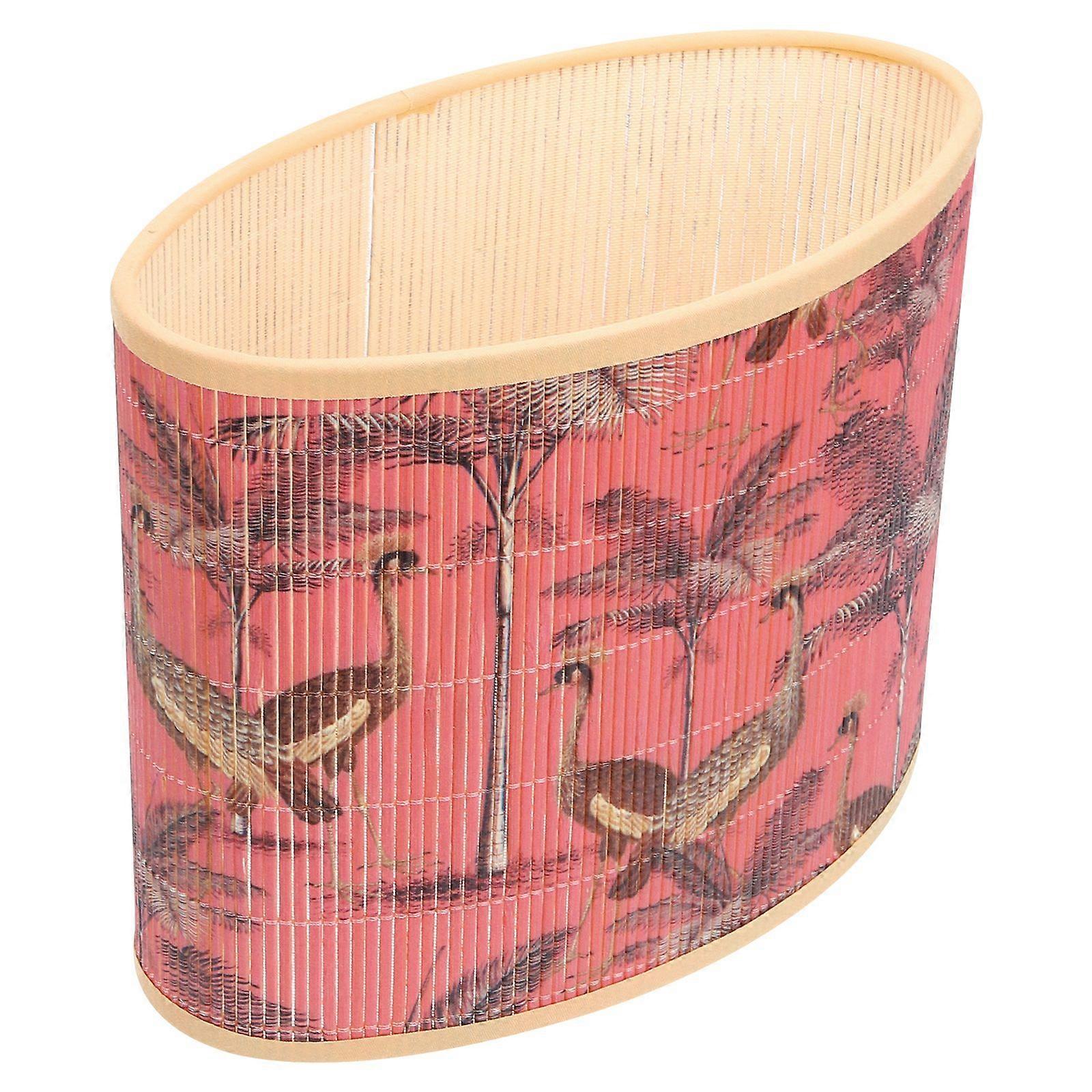Bamboo Lamp Shade Oval Lamp Shade Cover Replacement Lampshade for Table Lamp