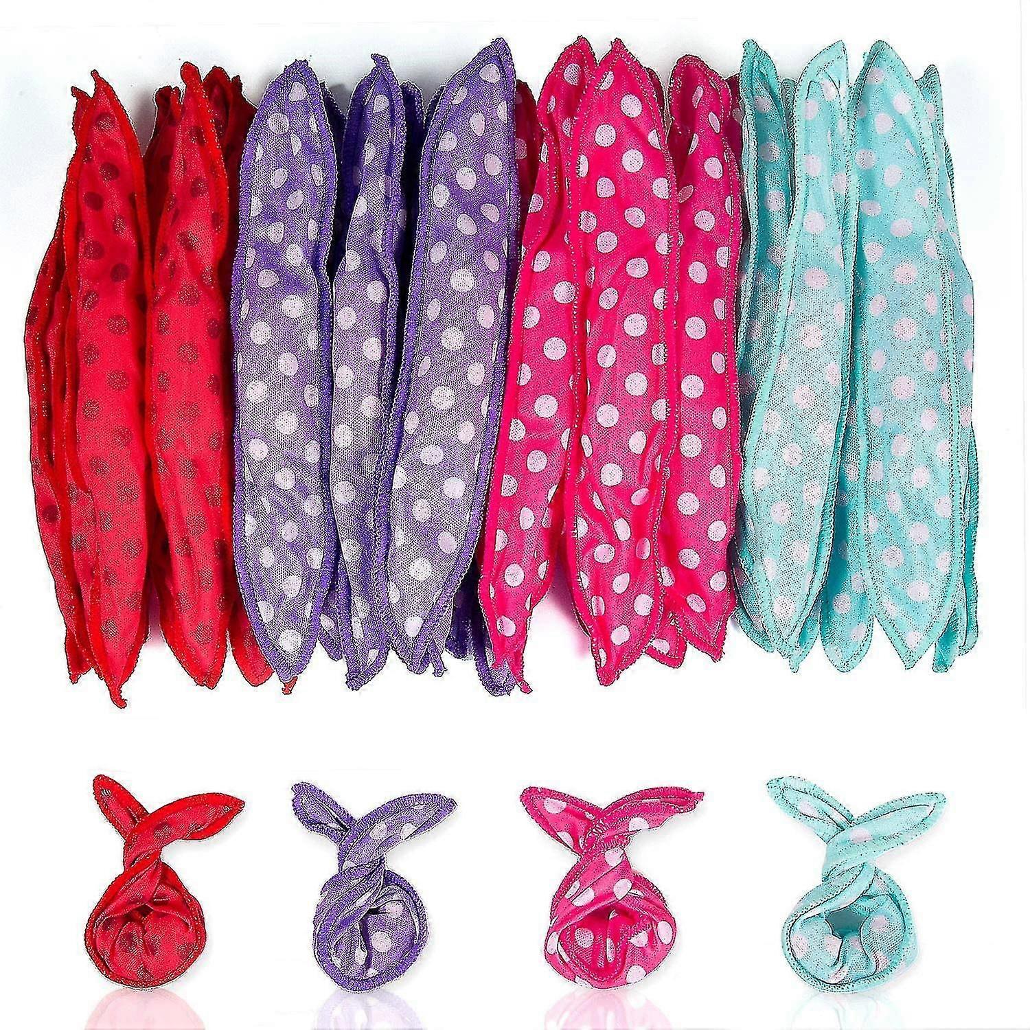 40 Pcs Bigoudis de cheveux, Flexible Léger Mousse Douce Cheveux Magique Rouleaux de Cheveux