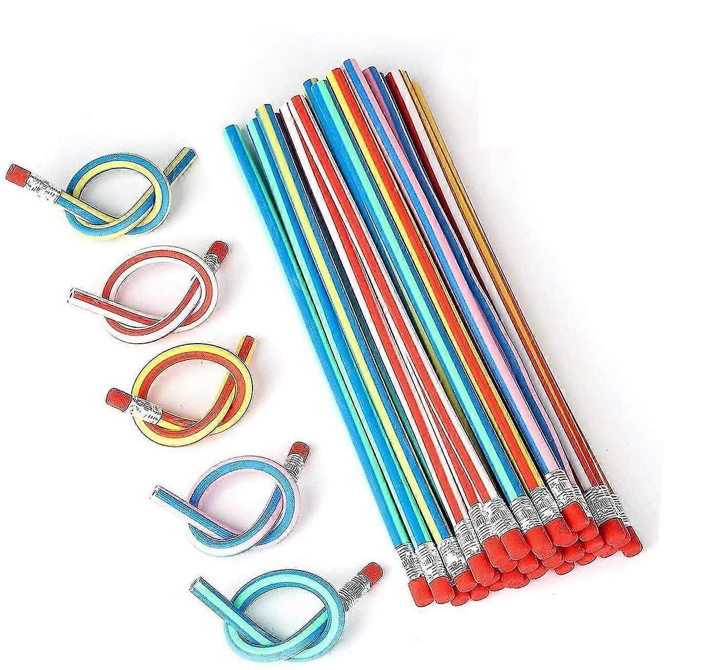 25 Stück Farbenfroher flexibler Bleistift für Kinder