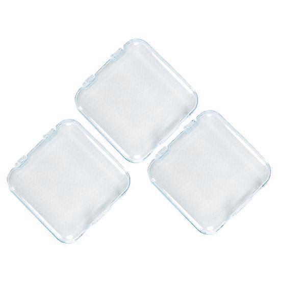 3Pcs FALSE Nails Storage Box Plastic with Lid Transparent Storage Beads Container Multifunctional Mini
