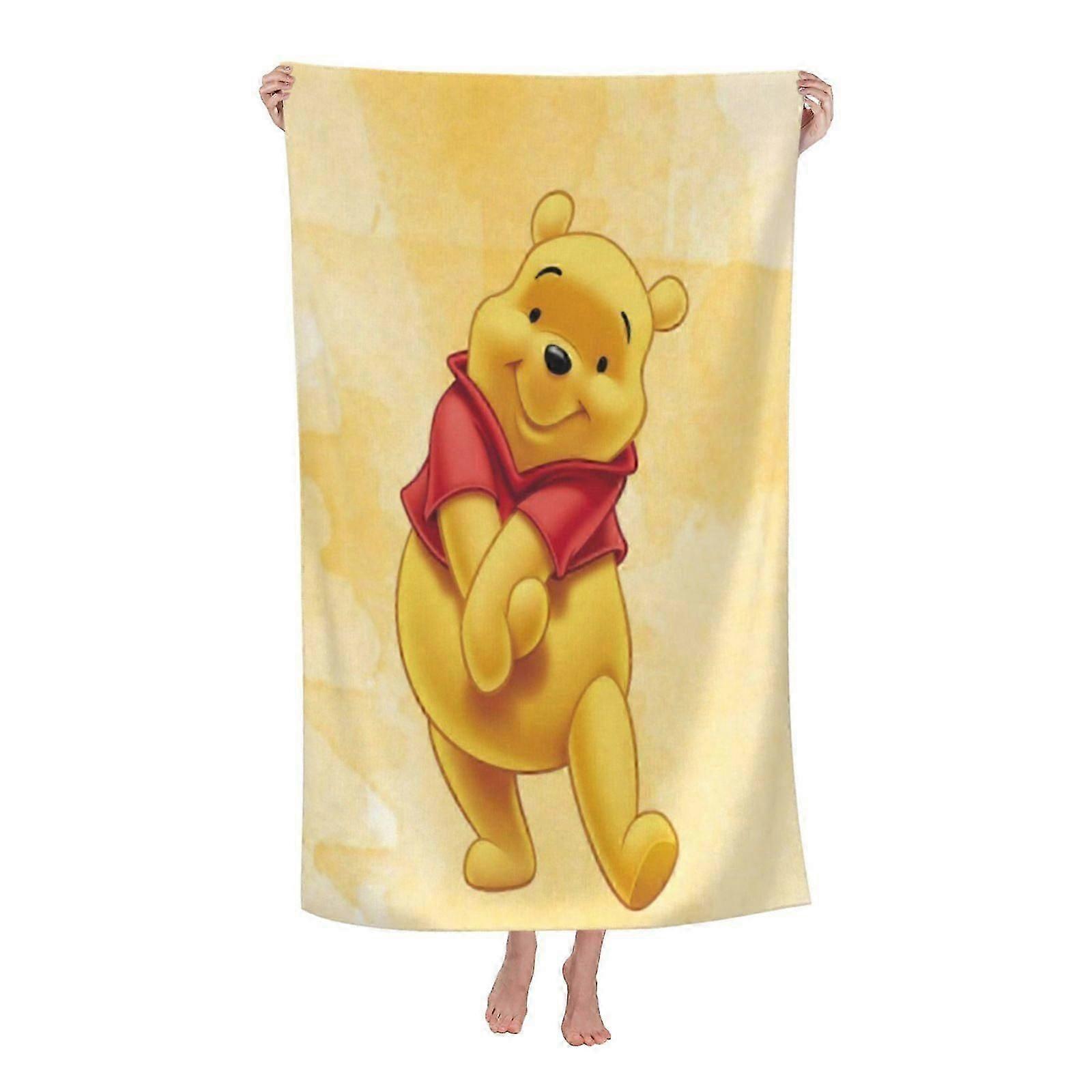 a12433 منشفة شاطئ ويني ذا بوه مناشف حمام لطيفة سريعة الجفاف للشاطئ ، حمام سباحة ، صالة ألعاب رياضية ، معسكر ، سفر ، دش ، هدايا hgjl1433