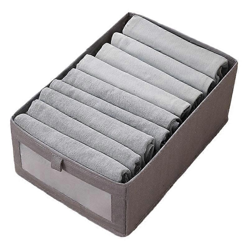 Type B Size L Storage Box Oxford Cloth Foldable Clothes Organizer with Clear Window