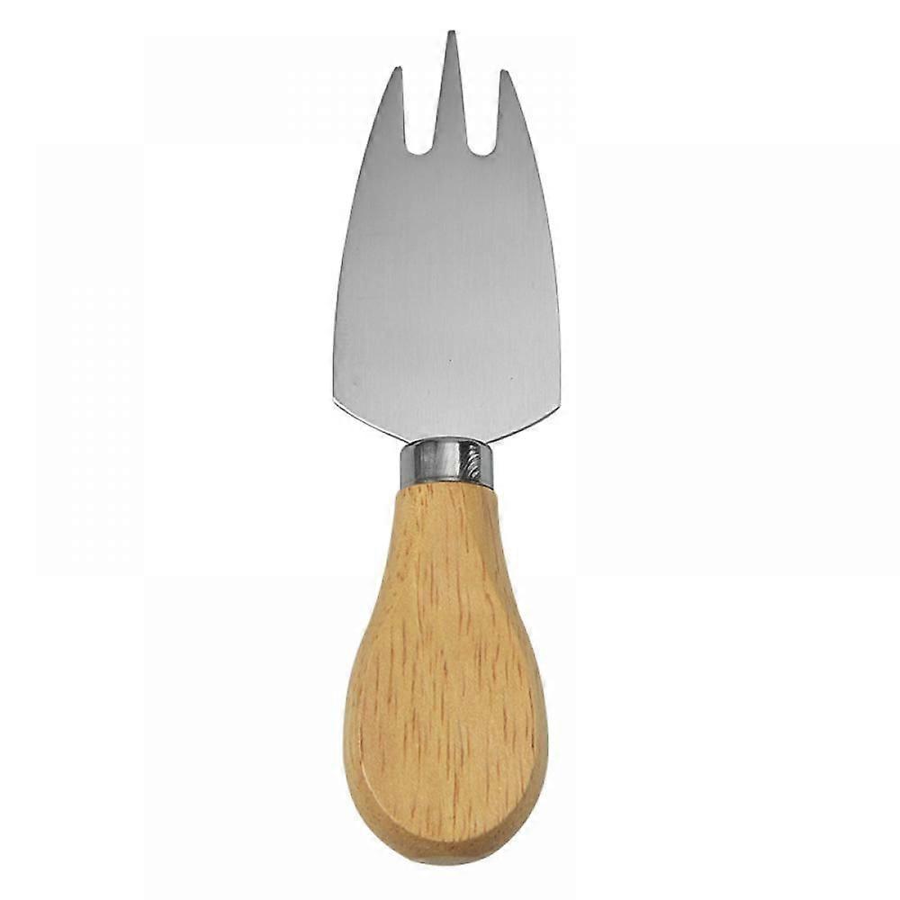 Rustfrit stål gummi træhåndtag fire stykke ostekniv sæt smørkniv husholdnings bageredskaber