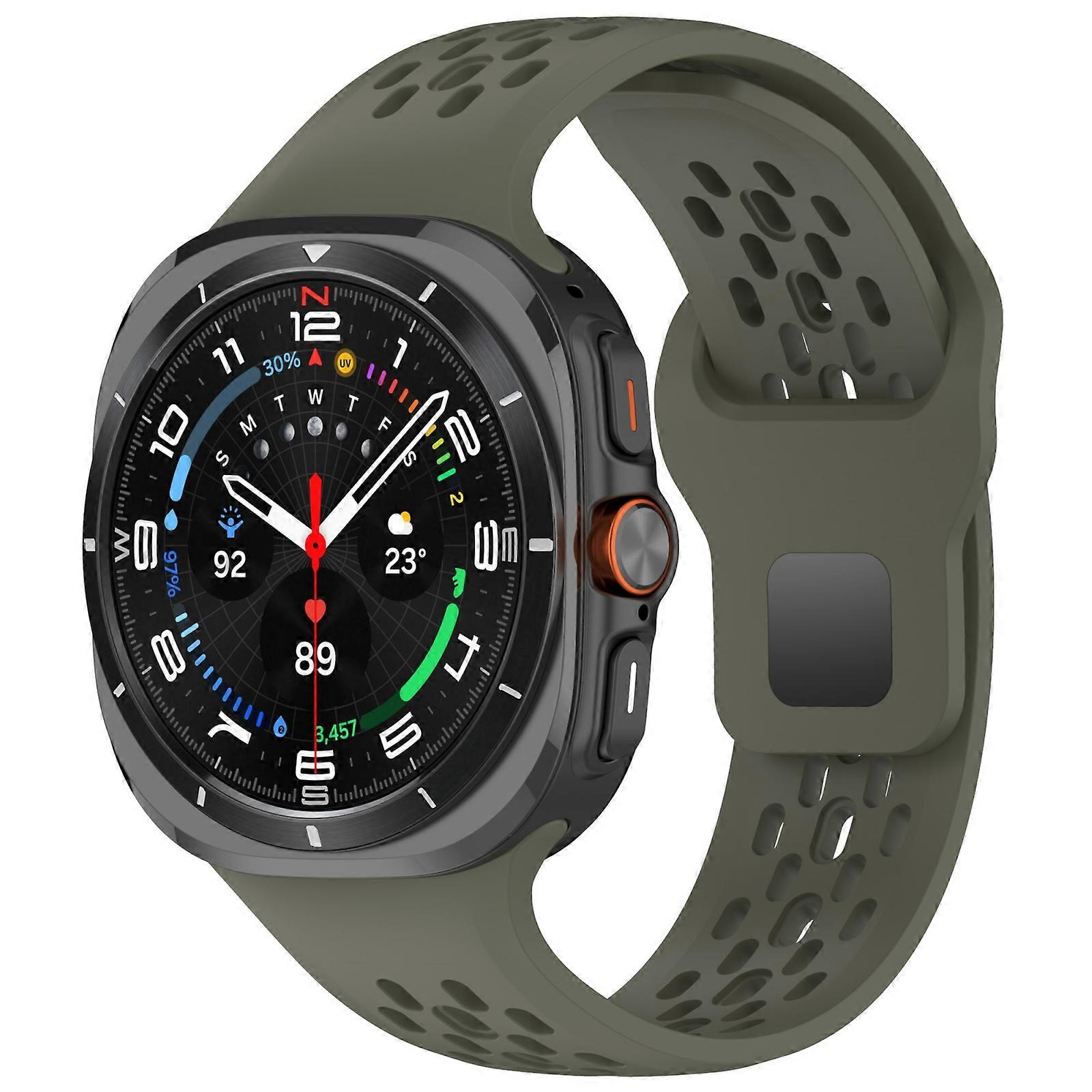 Reverse Buckle Silicone Breathable Watch Band