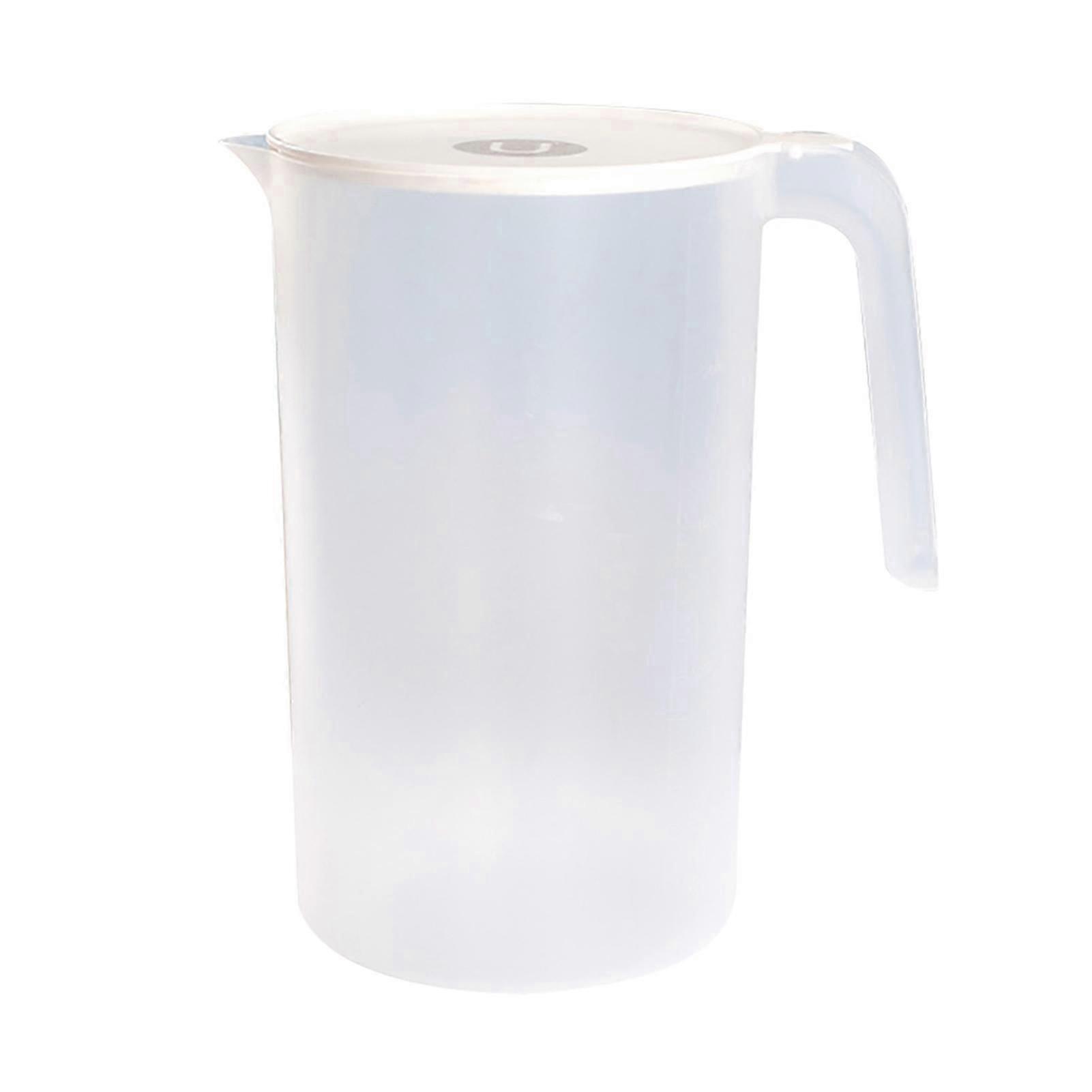 1Pcs Plastic Pitcher Large Capacity Easy to Clean PP Plastic Straining Pitcher for Water