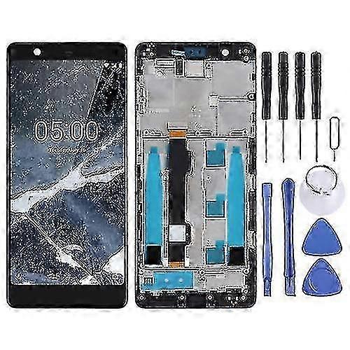 Nokia 5.1 Ta-1061 Ta-1075 Ta-1076 Ta-1088 Ta-1081 Digitizer Complete Assembly With Frame Tft Lcd Screen