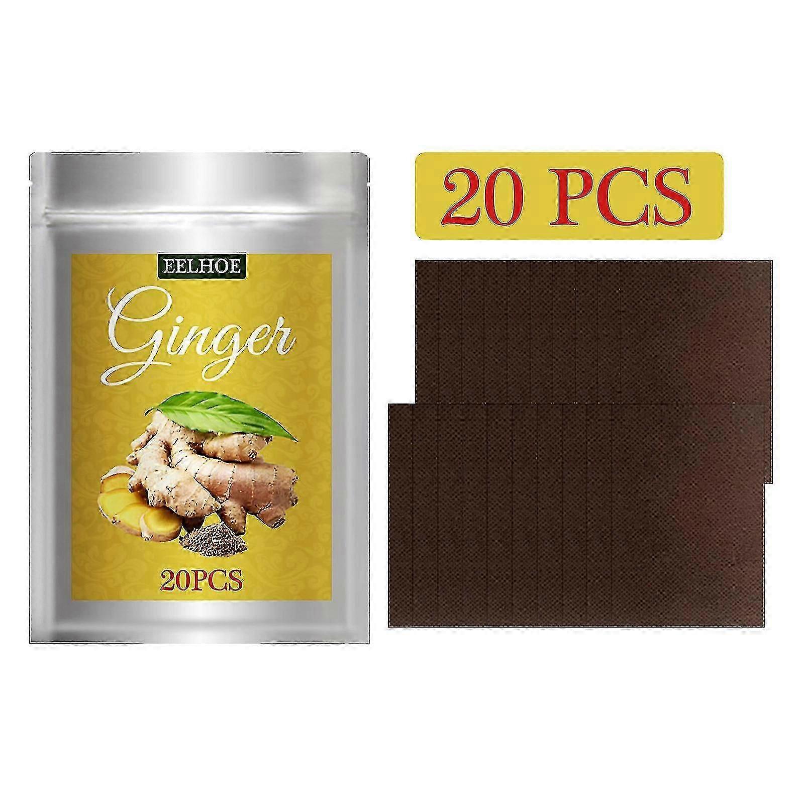 Patch de Cuidados com Gengibre Ombro, Pescoço, Cintura, Perna, Articulação do Joelho Compressa Quente Alivia a Dor Gengibre Feve