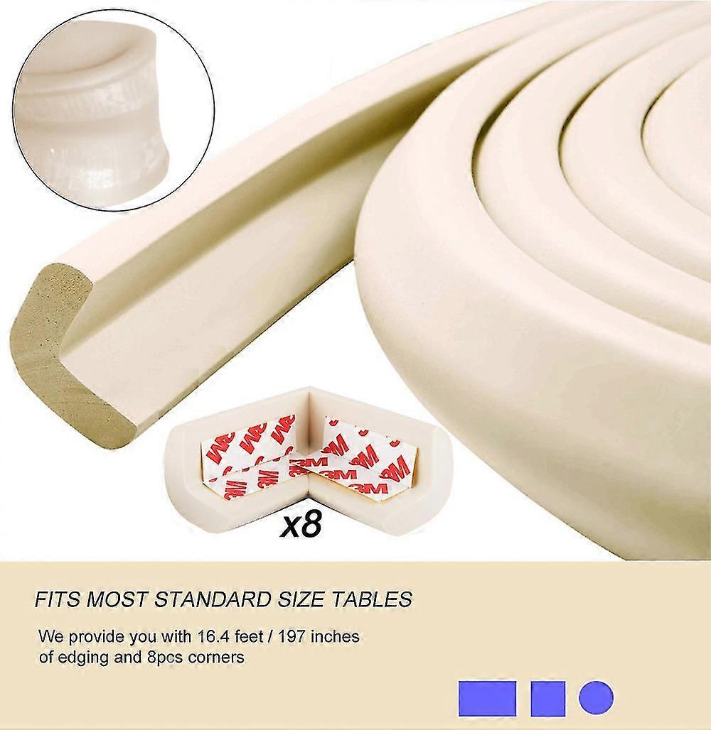 Baby Proofing White Corner Guards Set, Edge Corner Guards, Corner Cushion