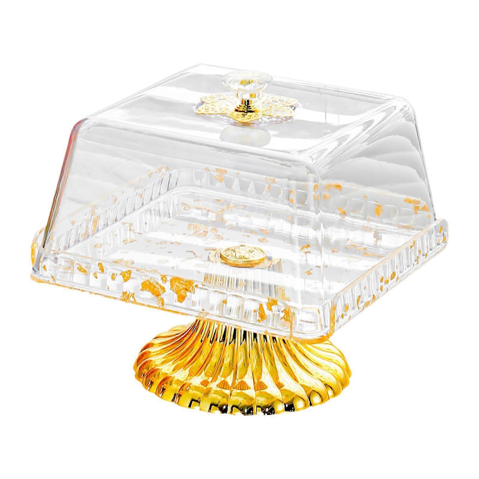 Cake Stand High Pedestal Reusable Multifunctional Covered Serving Platter Lidded