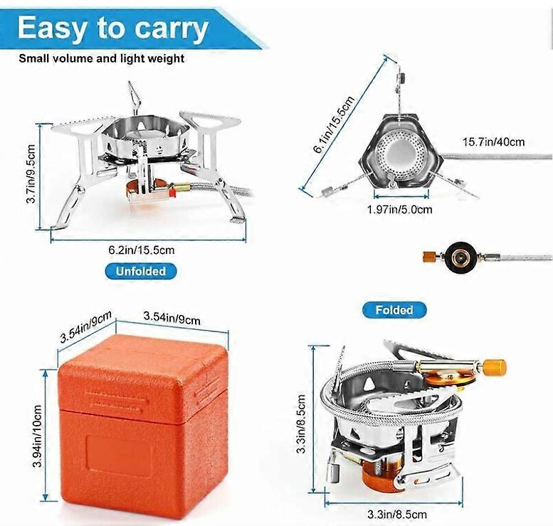 Portable Camping Gas Stove with Elegant Design