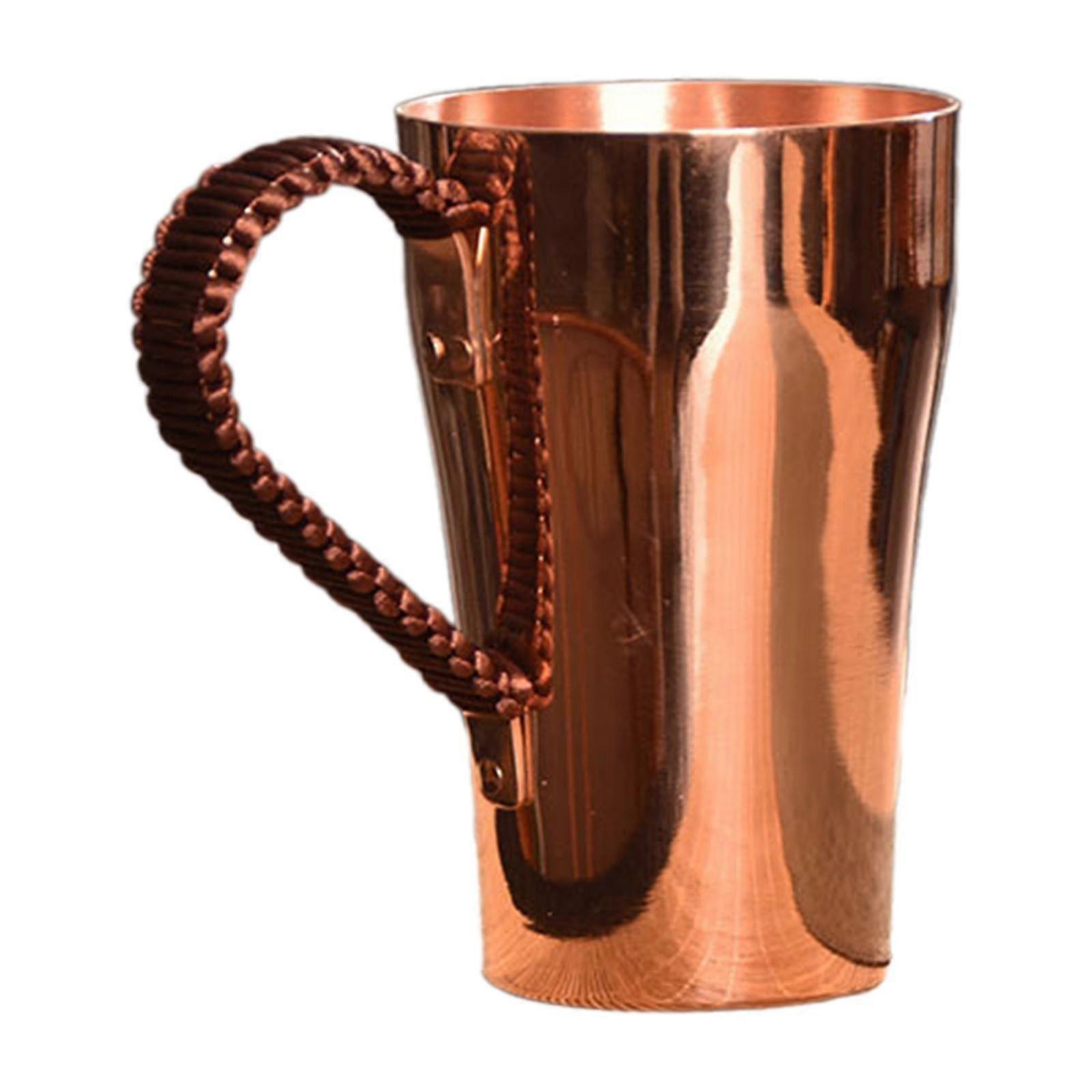 Tazza da caffè in rame Teaware portatile facile da pulire regali di compleanno fatti a mano puri