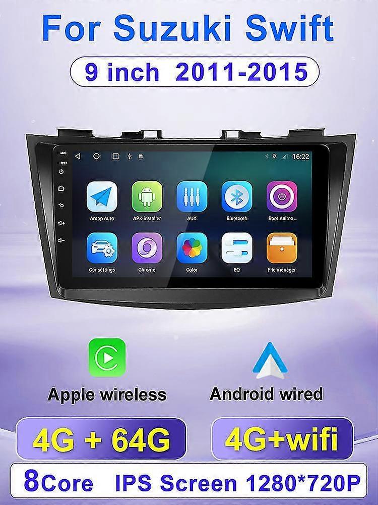 Car Radio Suitable For Suzuki Swift 4 2011-2015 Android Car Multimedia Video Player 4g Wifi Gps Dsp 48eq