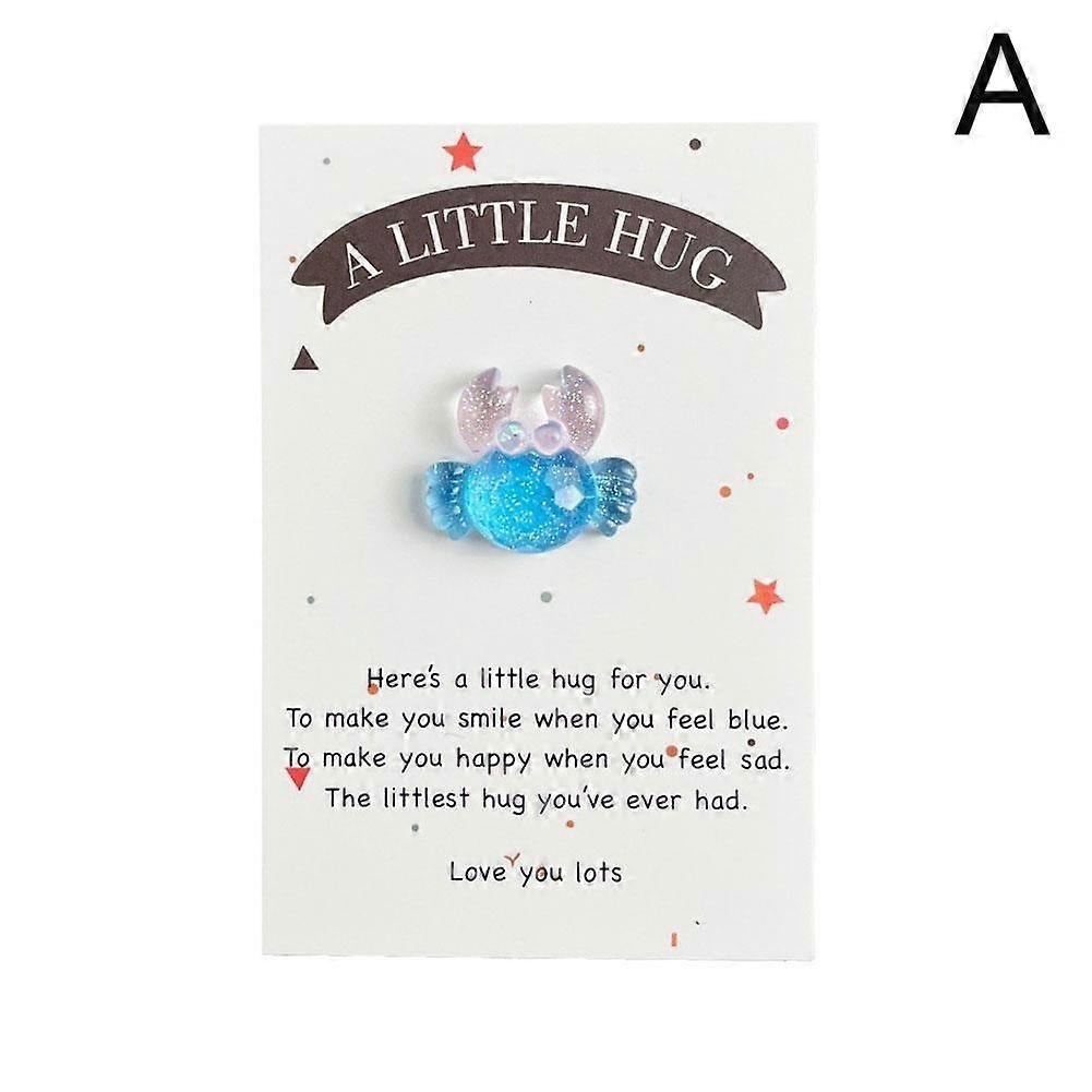 Ocean Series Animal Gradient Pocket Hug Blessing Card Valentine's Day Gift