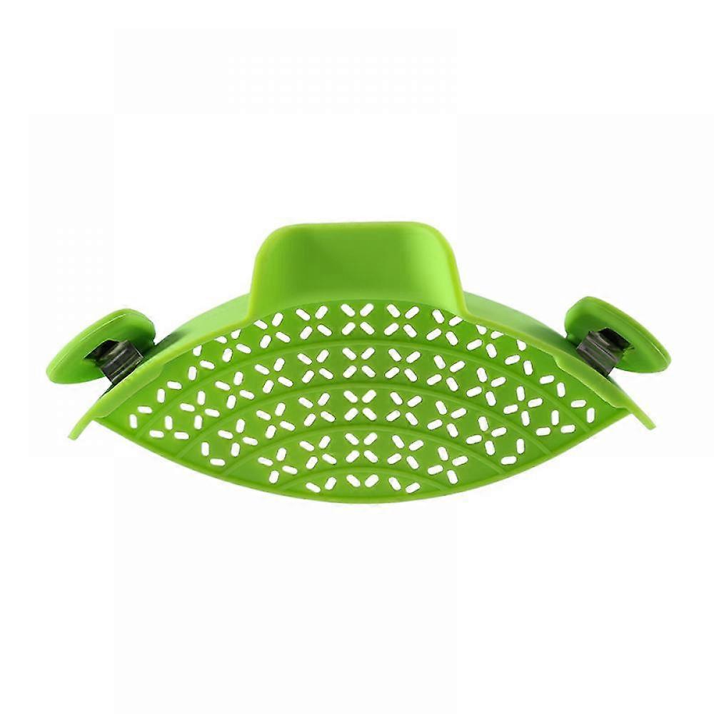 Silicone Drain Pot Edge Drain Block Household Noodles, Vegetables and Fruits Pour Vegetables Filter Anti-spill Baffle Water Filter