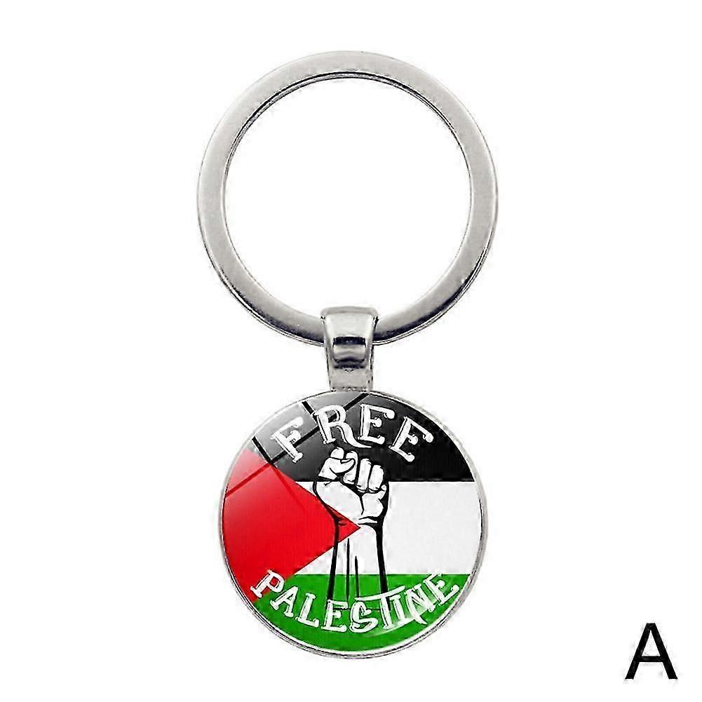 Palestine Palestinian Map Flag Keychain Keyring Gift for Men and Women Keychain