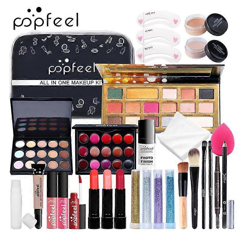 Make Up Sets Cosmetics Kit Eyeshadow Lipstick Eyebrow Pencil Lip Gloss