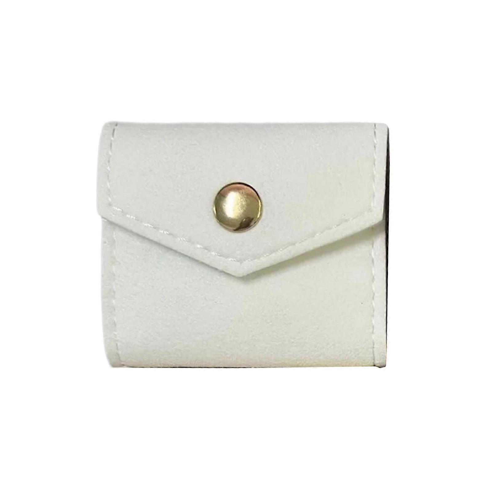 Sturdy PU Leather Jewelry Organizers Bags Sturdy PU Leather Jewelry Organizers Storage Bag for Travels and Everyday Use  White