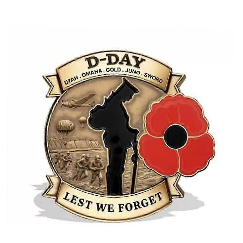 con Limited Edition D-Day 80th Anniversary Commemorative Badge, D-Day Commemorative