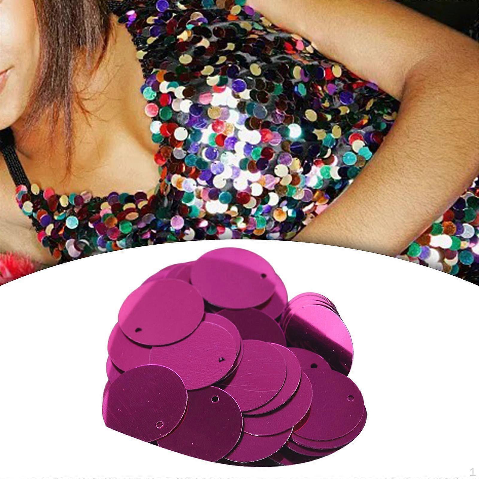 85 Pieces 20mm Flat Round Loose Sequins Hairpins Decorative Patches Diy Accessories Set for Wedding