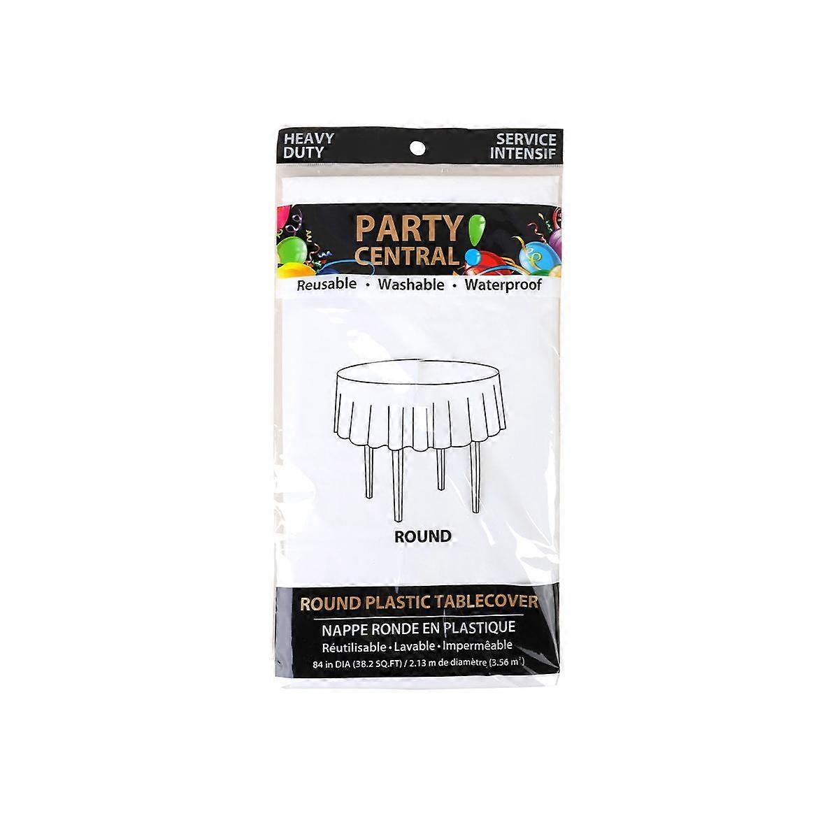 Disposable solid color tablecloth party dessert table party event layout round tablecloth