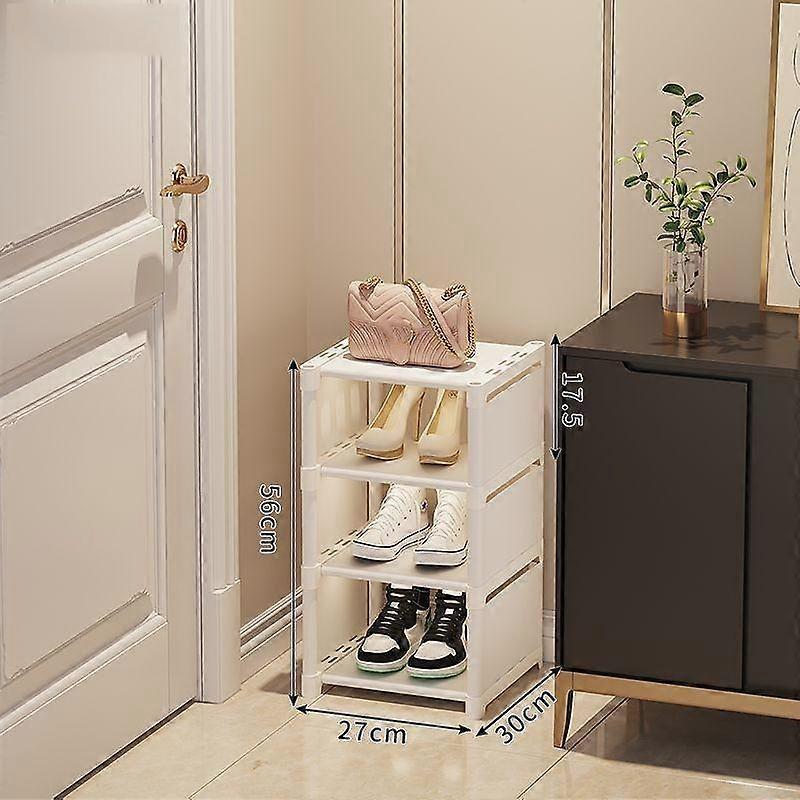 Shoe Cabinets Metal Non-woven Vertical Shoe Organizer Shelf Simple Assembly Shoes Storage for Closet Dustproof Shoes Rack