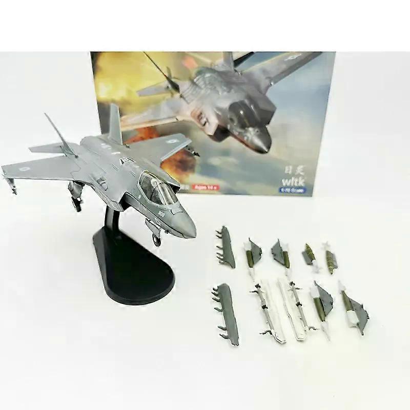 Diecast WLTK Sunburn Air Force F-35I Fighter 116th Squadron 909 Alloy F35 Aircraft Model 1/72 Scale Finished Gift Toy