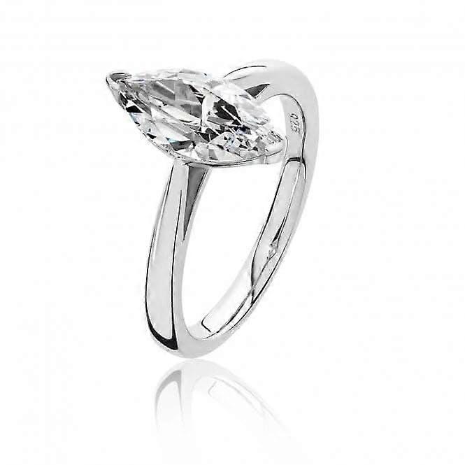 Silver & Co Marquise Cubic Zirconia Ring SRG0095CZ