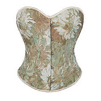 Girls Corset Lingerie Top Waist Shapewear Top for Women Teen Underbust Cinches Waistband Underbust Floral Corset  apricot XL
