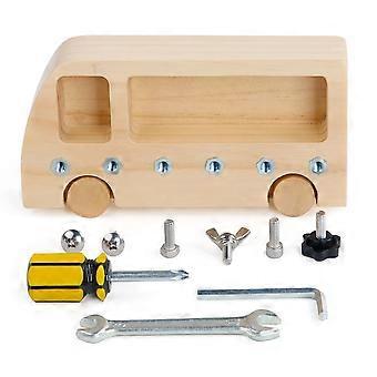Screw Driver Board Educational Learning Sensory Toy for Toddlers, Montessori Style, Wooden, Colorful, Fine Motor Skills Development