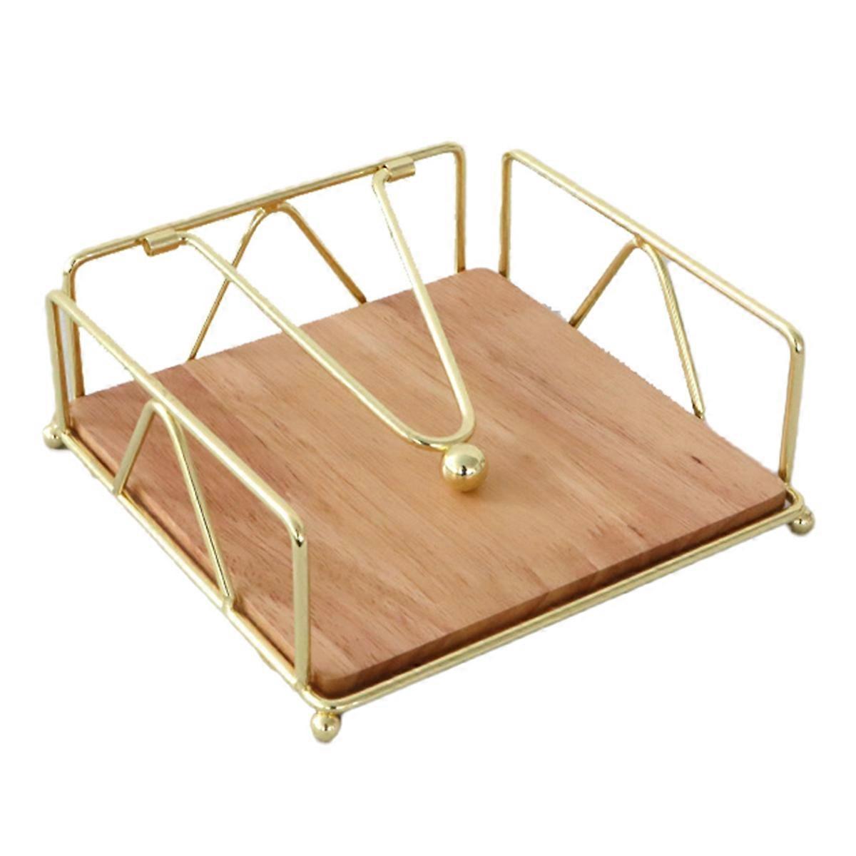 Solid Wood Tissue Holder Home Napkin Container Napkin Tissue Case, A