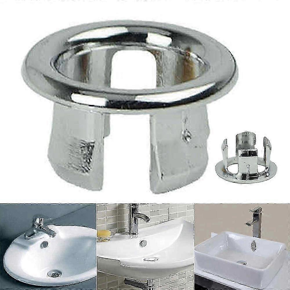 Bathroom Sink Basin Overflow Ring Round Drain Hole Plug Cap Spares Zekai