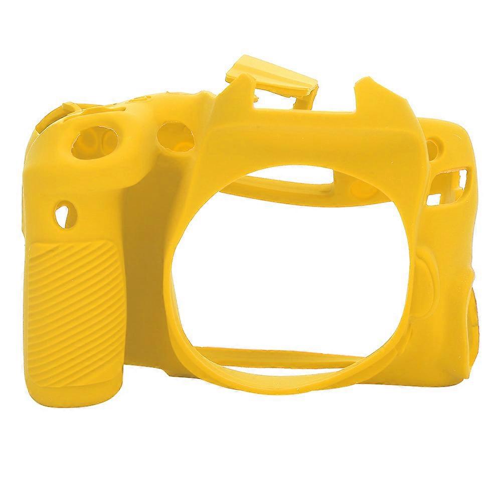 Stretchable Soft Yellow Silicone Camera Case Cover for 77D