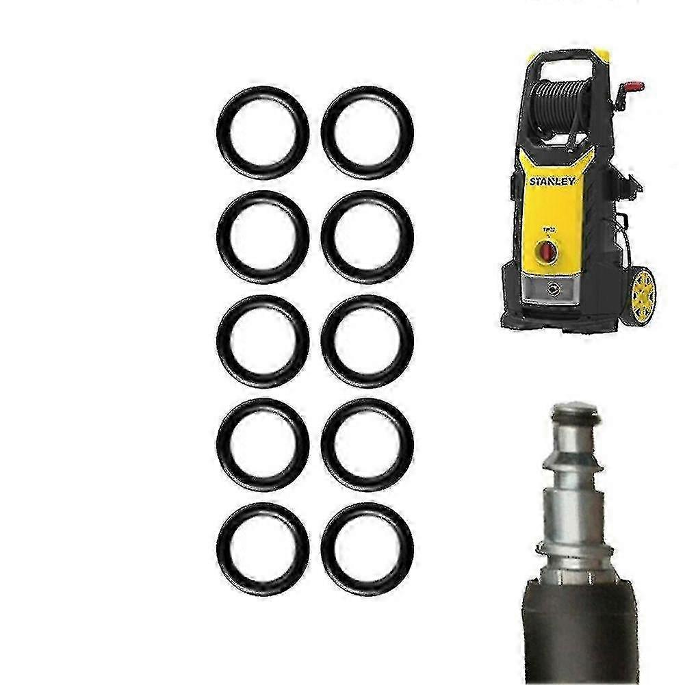 Stanley Pressure Washer Hose O-Ring Seals - 10pcs Quick Detach