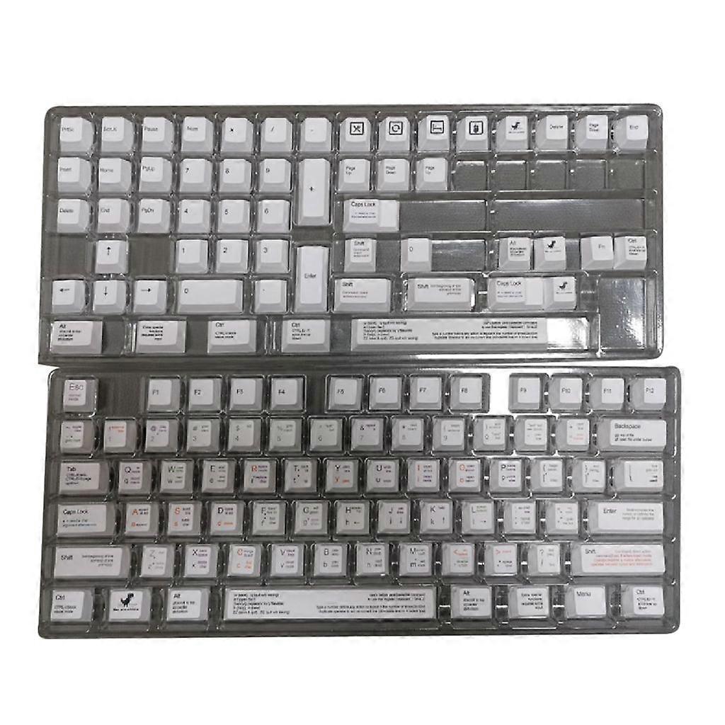 131Pcs PBT Dye Sublimation Keycap Programmer Key Cover for Mechanical Keyboard