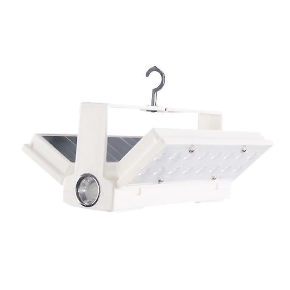 Foldable Solar Rechargeable Outdoor Camping Light Hand-held LED Lantern with Adjustable Brightness and Lightweight Design