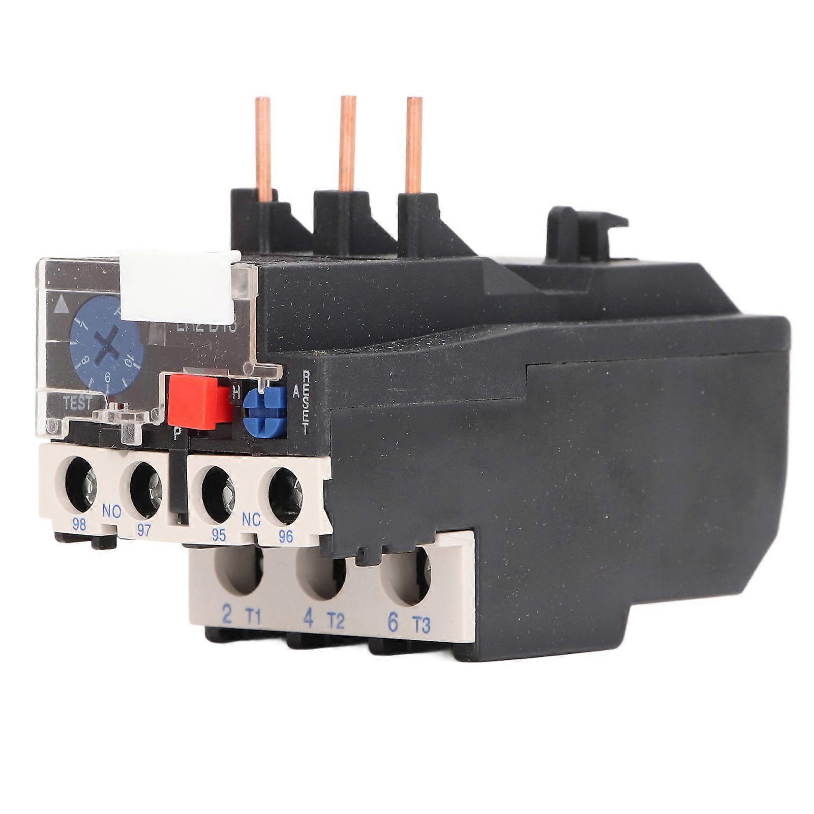 Thermal Overload Relay with 1 NO 1 NC Phase Failure Protection, Electric Heat Relay Protector 750V 7 - 10A