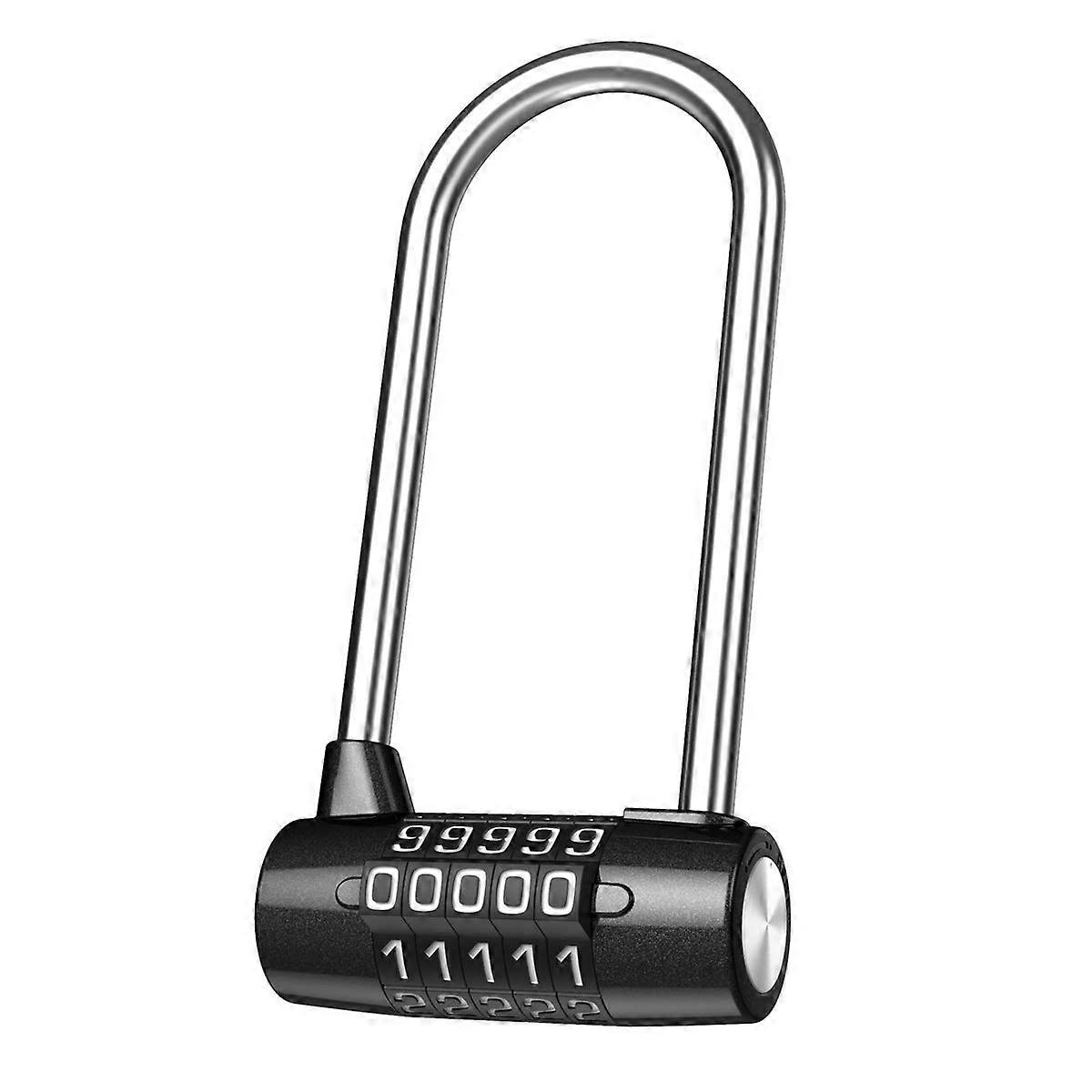 ORIA 5 -digit combination lock, extended combination lock, long handcuffed gym lock, luggage travel lock