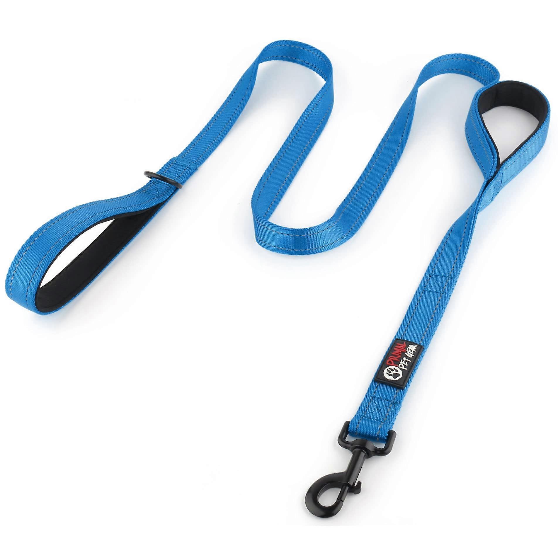 Dog bowl 6FT length, two stalks with traffic pillow, heavy type, reflective double handles