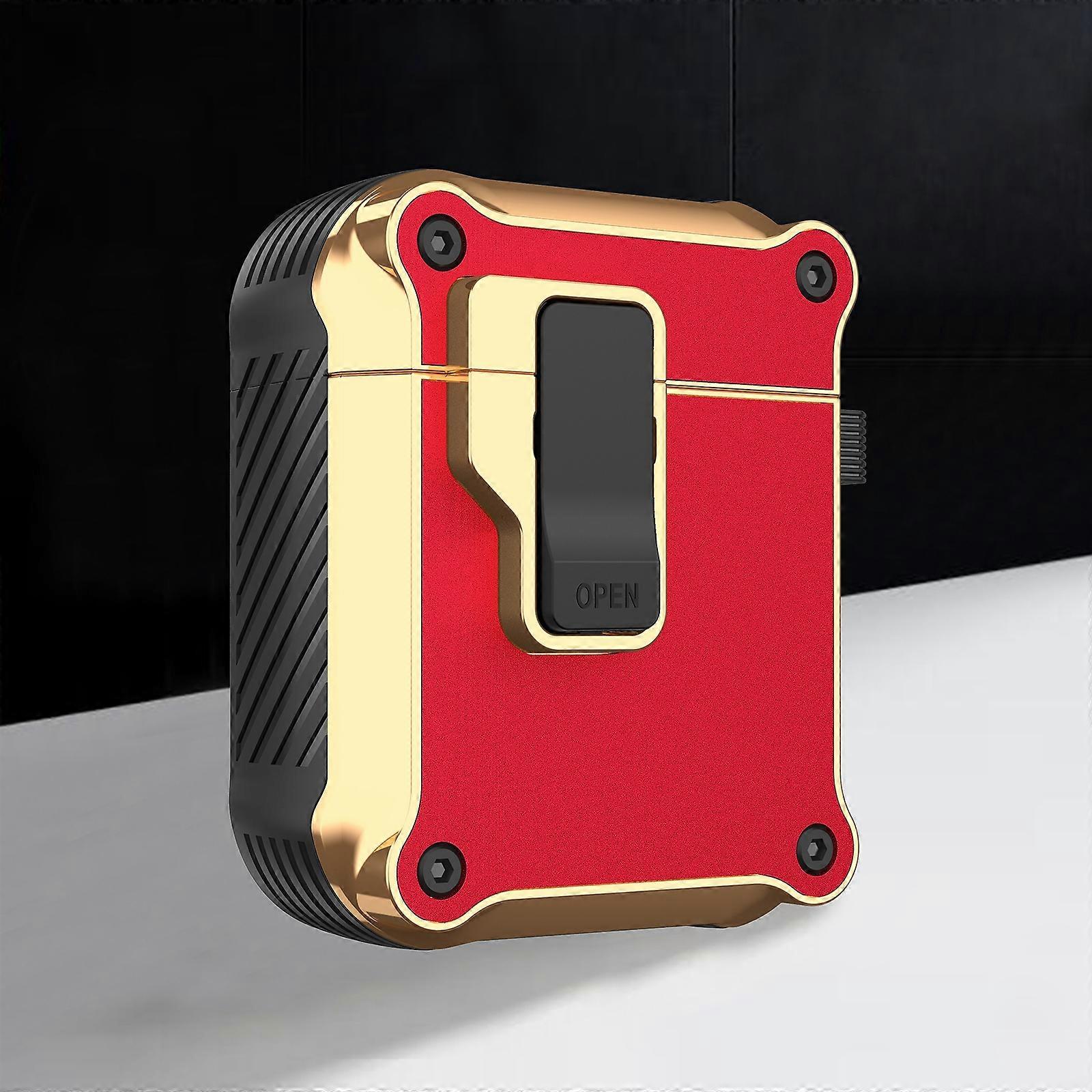 For AirPods 1 / 2 Wireless Earphone Eagle Electroplating Protective Case with Hook