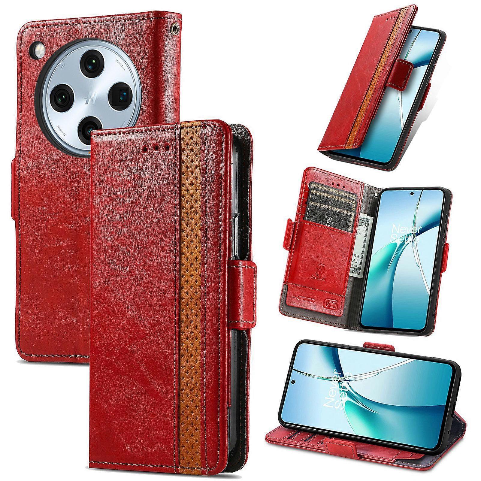 Compatible With OPPO Find X8 Pro Wallet Case, PU Leather Flip Case with Card Holders RFID Blocking Kickstand Phone Cover