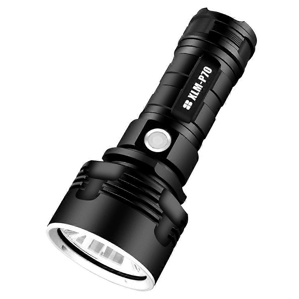 Powerful LED Flashlight XHP50 Torch USB Rechargeable Lamp Bright