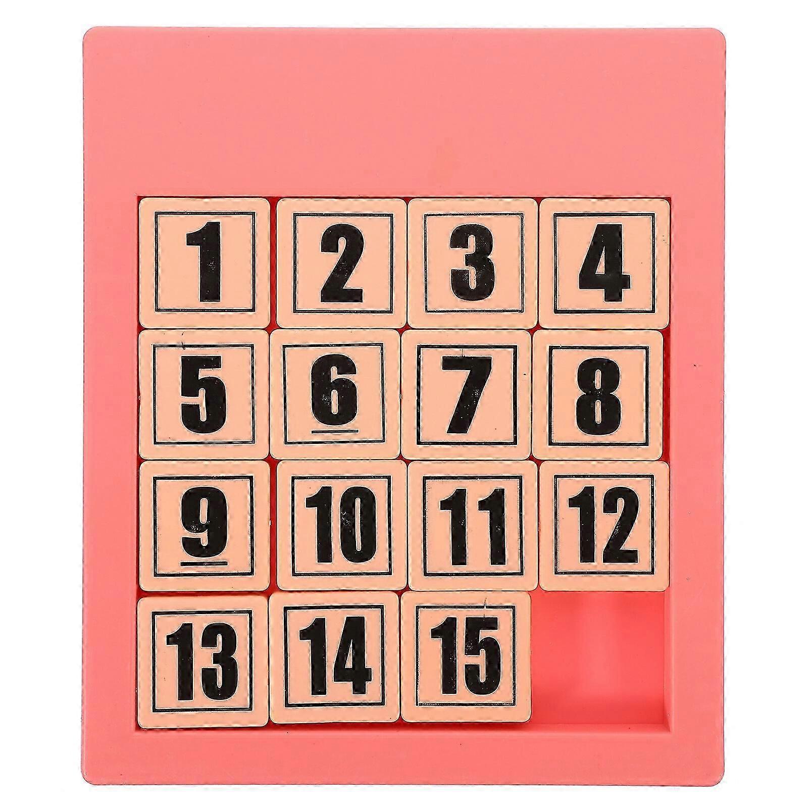 Sliding Number Puzzle Number Puzzle Toy Colored Number Cognition Plaything