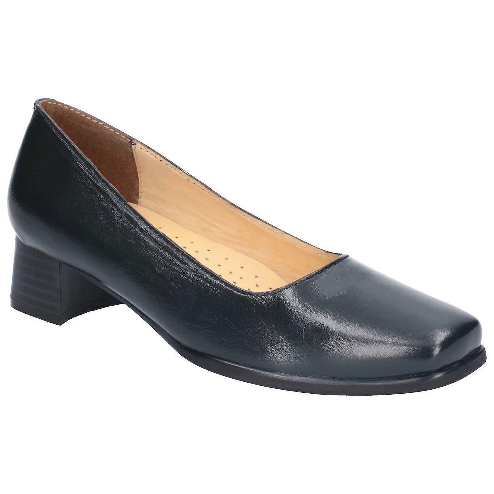 Amblers Walford X Wide Navy Ladies Leather Shoes