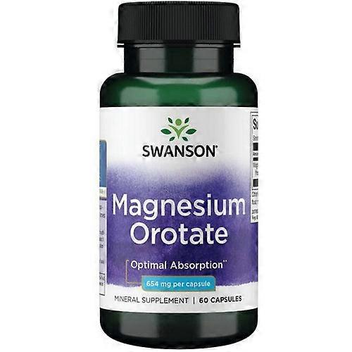 Swanson Vitamins Magnesium Orotate,654 Mg,60 Caps